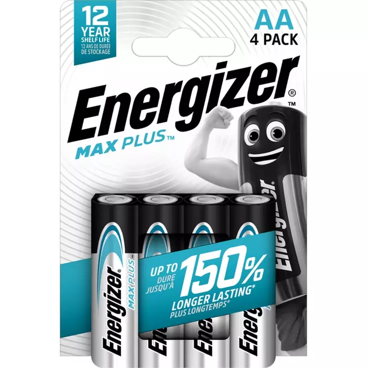Paristo Energizer Max Plus Alkali AA/4kpl - Paristot, varavirtalähteet - 89797 - 1