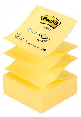 Post-it Z-Notes 76x76 keltainen 12kpl - Viestilaput, muistilaput, kuutiot - 7100290167 - 1