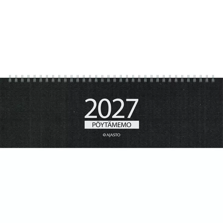 Pöytämemo, musta 2027 - Pöytäkalenterit - 2677203017 - 1