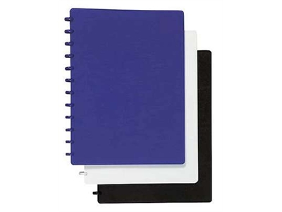 Repäisykansiotasku 20-taskua musta etutasku - Kansiot - 202267 - 1