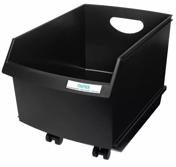 Roskakori neliskulm.25L musta 2500arkkia - Paperikorit, roskakorit - 137127 - 1
