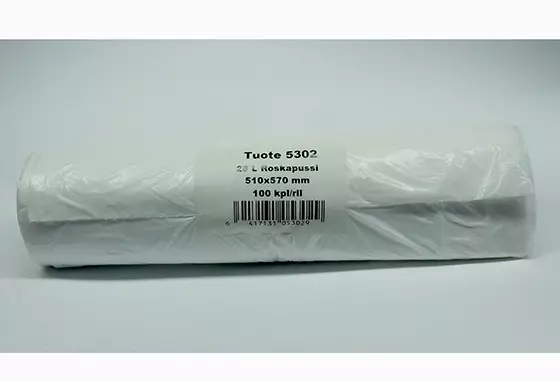 ROSKAPUSSI 28L VALKOINEN 10MY /100 - Jätepussit- ja säkit - 78397 - 1