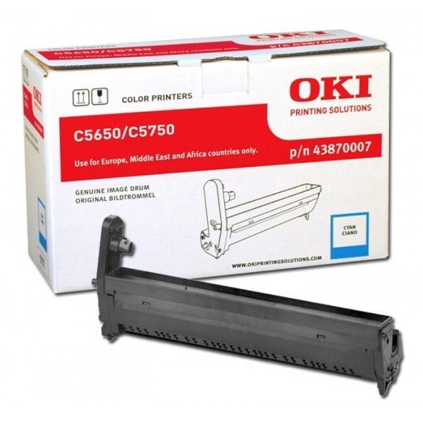 Rumpu OKI C5650/C5750 Cyan 20000s - Oki laserkasetit - 43870007 - 1