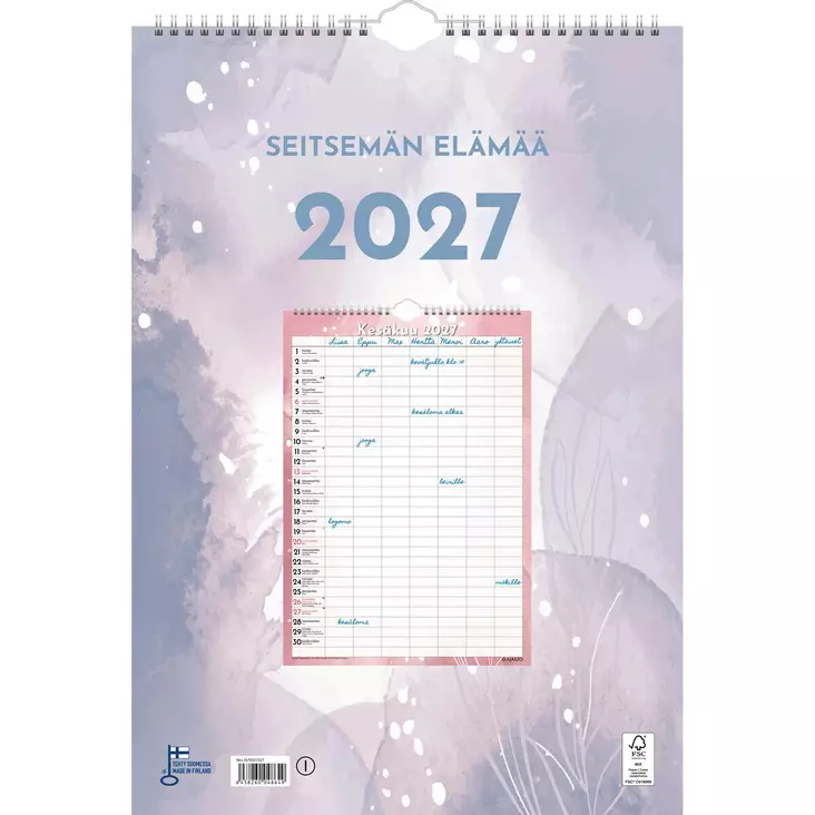 Seitsemän elämää 2027 - Seinäkalenterit - 2670327327 - 1