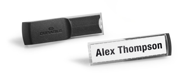 Smart Clip nimikyltti Durable 13x53 mm, 25 kpl - Nimikortit, kongressineulat, kaulanauhat - 812657 - 1