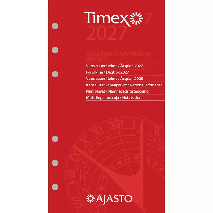 Timex 7 -vuosipaketti 2027 - Taskukalenterit - 2610402927 - 1