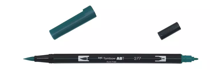 Tombow ABT Dual Brush 277 dark green - Taidekynät - TOM11277 - 1