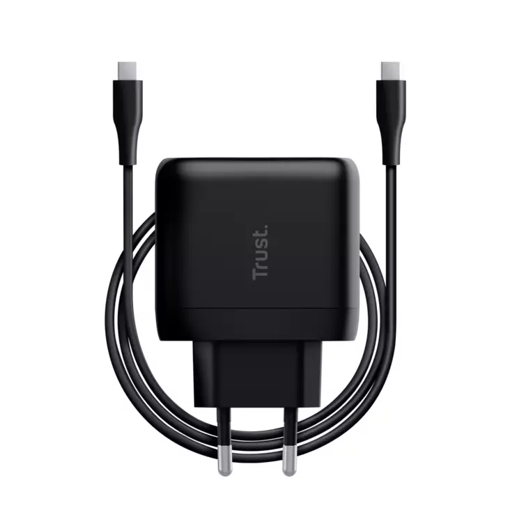 Trust Maxo 65W USB-C Charger ECO, Black - Laturit ja varavirtalähteet - 24817 - 1