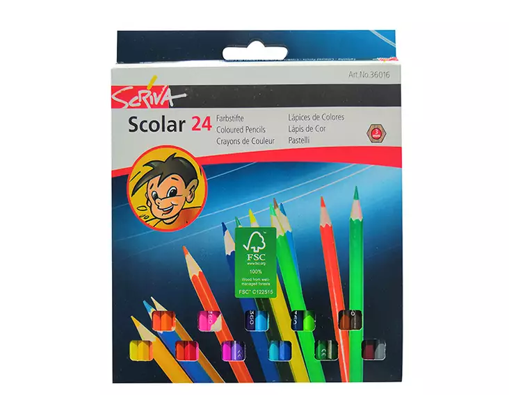 Värikynälajitelma Scriva Scholar 24 kpl - Värityskynät - 86797 - 1