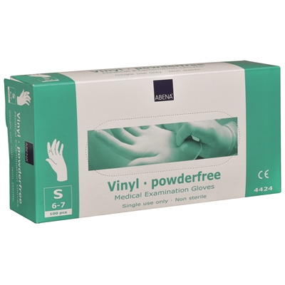 Vinyylikäsine Abena Classic puuteriton läpikuultava S/100 - Siivous-, suojakäsineet - 270257 - 1