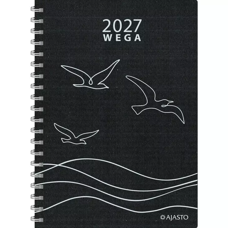 Wega Eko, musta 2027 - Pöytäkalenterit - 2676229317 - 1