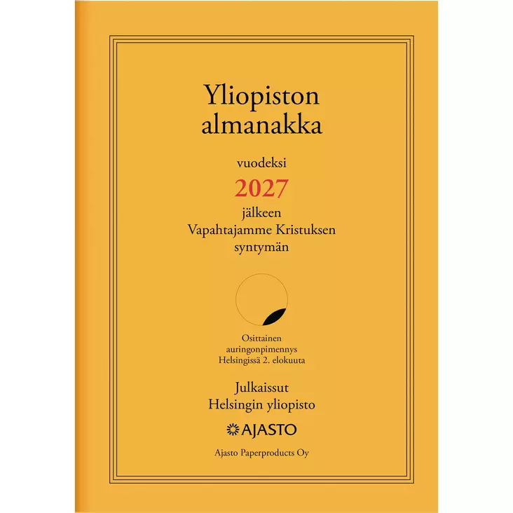 Yliopiston almanakka A4 2027 - Pöytäkalenterit - 2671661027 - 1