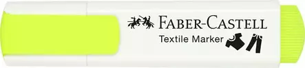 Faber-Castell Tekstiilikynä neon keltainen 1,0/2,0/5,0mm viistokärki - Merkkauskynät, -tussit - 159528 - 1