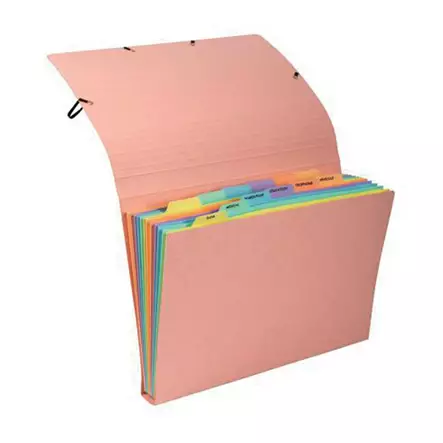 Exacompta Aquarel kodinkansio A4 12 taskua, värilajitelma - Kansiot - 18865008 - 2