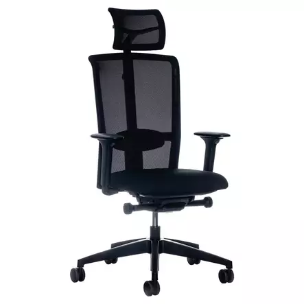 Interstuhl LX216 työtuoli ergonominen korkeaselkäinen musta - Työtuolit - 10494298 - 1