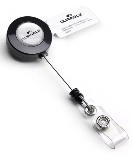 Jojo Durable 8152 nimikortille klipsillä musta 10 kpl - Nimikortit, kongressineulat, kaulanauhat - 815258 - 3