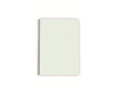 Kierrevihko muovikantinen A5/80 ruudut 7 x 7 mm valkoinen - Vihkot ja lehtiöt - 242688 - 1