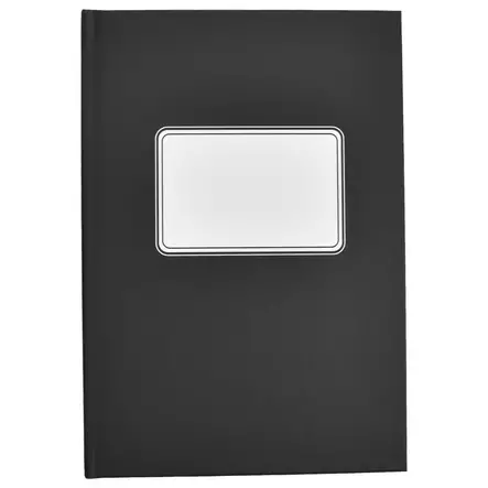 Konttorikirja 82422 B5/288 ruudutettu 7x7mm nidottu kovakantinen musta - Muisti- ja konttorikirjat - 115228 - 1