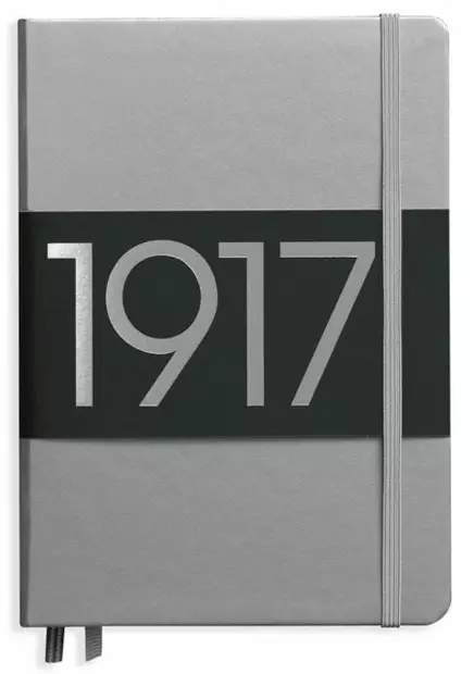 Muistikirja 1917 hopea A5 pisteviivat - Muisti- ja konttorikirjat - L355678 - 1