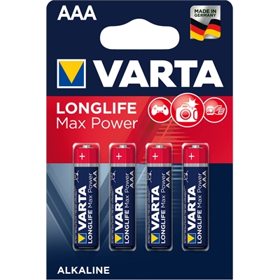 Paristo Varta Longlife Max Power AAA LR3/4 - Paristot, varavirtalähteet - 252058 - 2