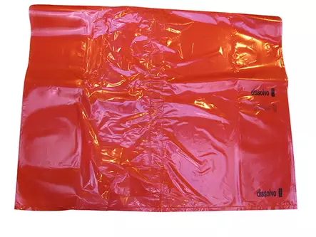 Pyykkisäkki 660x840mm punainen liukeneva 100kpl - Siivous-ja keittiötarvikkeet - 83118 - 1