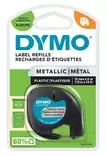 Dymo LetraTAG 12mm metalloitu hopea teippi - Dymo tarrakirjoittimet ja tarrateipit - 91228 - 1