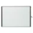 Nobo lukollinen ilmoitustaulu 6xA4 saranat - Lasi,valko,pellava,korkki,fläppi,-taulut - NOB1902558 - 2