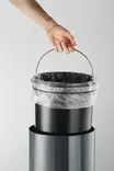 Polkuroska-astia Durable metalli 12l hiili - Paperikorit, roskakorit - 341158 - 4