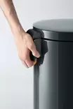Polkuroska-astia Durable metalli 20l hiili - Paperikorit, roskakorit - 341258 - 5