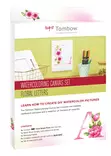 Tombow Watercoloring Canvas set Floral Letters - Siveltimet ja maalaustarvikkeet - TOM15048 - 1