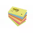 Viestilappu Post-it Energetic 655 76x127mm/6 kpl - Viestilaput, muistilaput, kuutiot - 236528 - 1