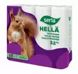 WC-paperi Serla Hellä Valkoinen, 3-krs, 19m/rll, 32rll/säk - Wc- ja talouspaperit - 35618 - 1
