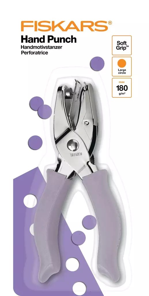 Fiskars kuviorei'ittäjä iso ympyrä, L - Lävistäjät, rei´ittäjät - 1003818 - 1