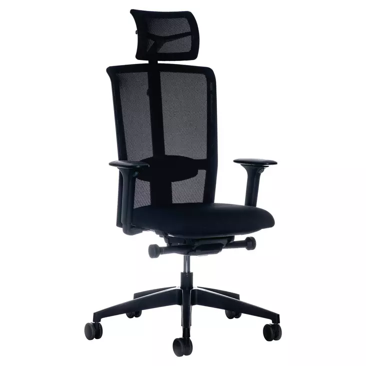 Interstuhl LX216 työtuoli ergonominen korkeaselkäinen musta - Työtuolit - 10494298 - 1