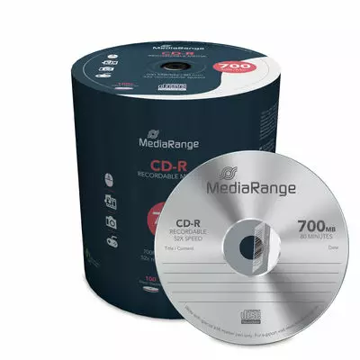 CD-R-levy MediaRange 700 MB 52x - Muistitikut, CD-, DVD-levyt - 17758 - 1