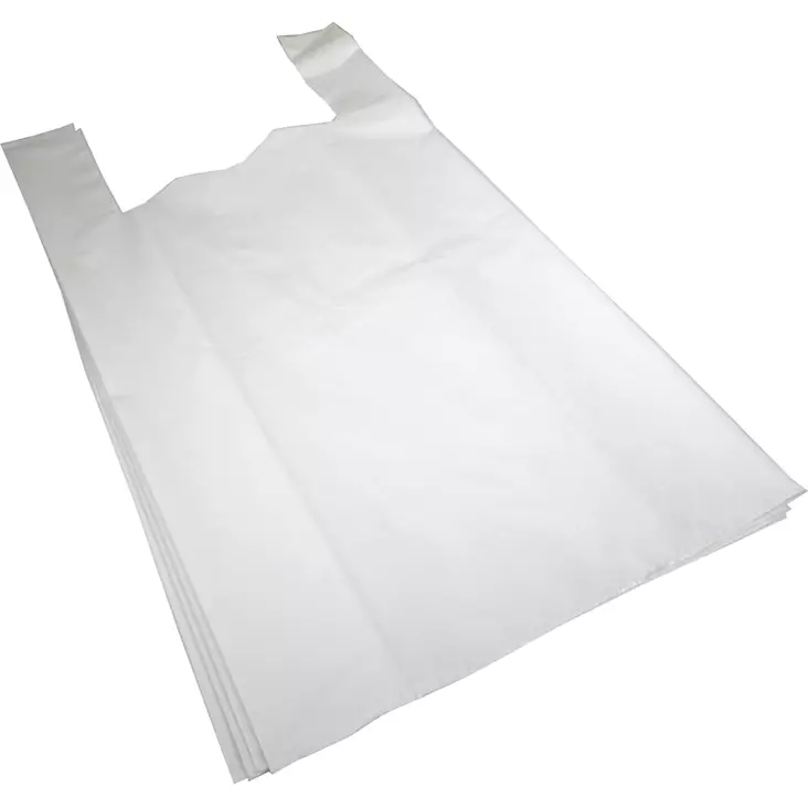 Henkselikassi 30L 300/150 x 620 mm x 38 my valkoinen 500 kpl - Pussit ja kassit - 700008 - 1