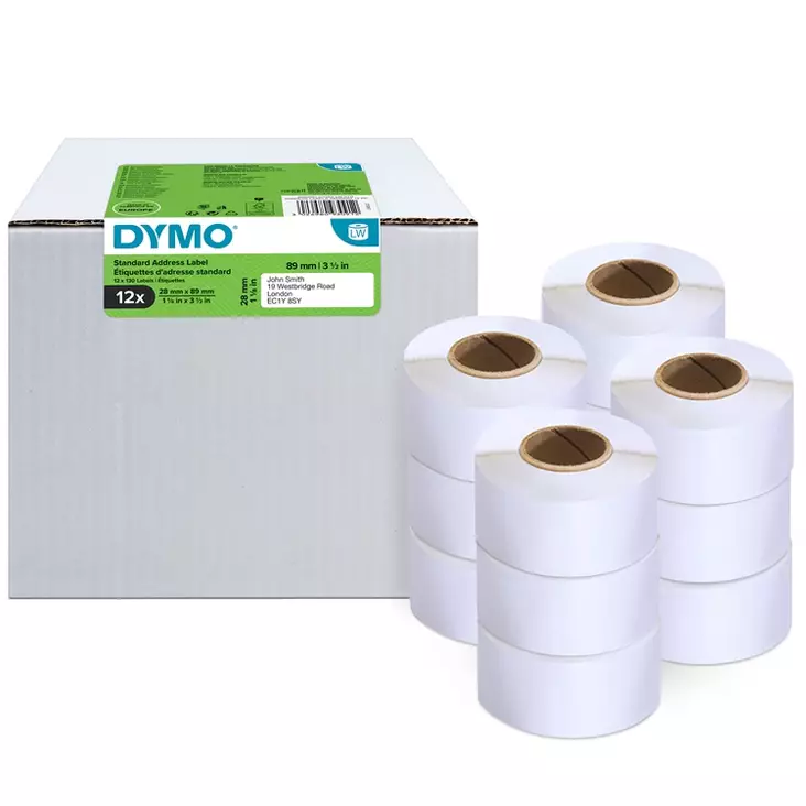 Osoitetarra DYMO LabelWriter 28 x 89 mm /1560 - Dymo tarrakirjoittimet ja tarrateipit - 94668 - 1