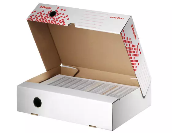 Arkistolaatikko Esselte Speedbox päältä avattava 80mm - Arkistointi - 68248 - 1