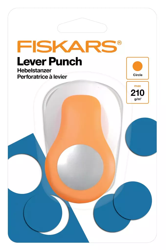 Fiskars vipulävistäjä M, ympyrä - Lävistäjät, rei´ittäjät - 1004748 - 1