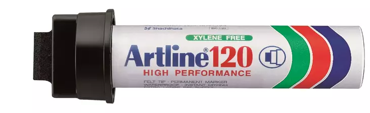 Huopakynä EK-120 20mm, viisto, musta - Merkkauskynät, -tussit - 165438 - 2