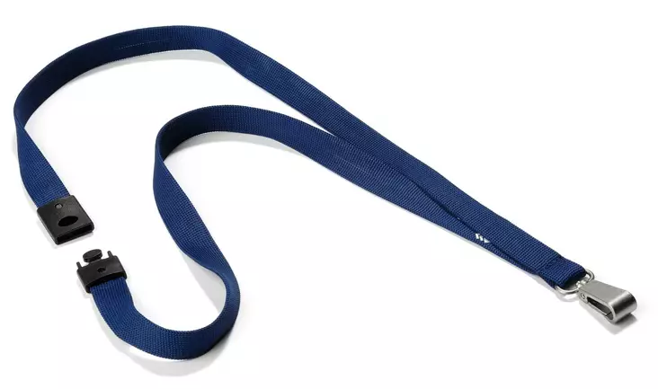 Kaulanauha Durable 8127 44 cm tummansininen, 10 kpl/pkt - Nimikortit, kongressineulat, kaulanauhat - 812728 - 1