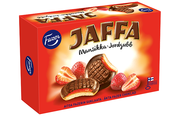 Keksi Fazer Jaffa Mansikka 300 g - Makeat keksit - 269208 - 3