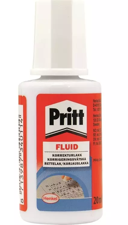Korjauslakka Pritt blanco fluid 20ml - Korjauslaitteet - 121578 - 2