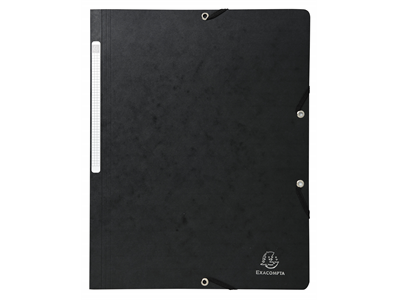 Kulmalukkokansio A4kartonki 400g musta - Kansiot - 202008 - 1