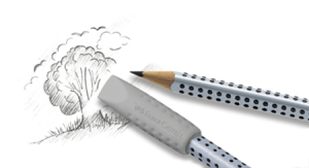 Kynänpääkumi Faber-Castell Grip 2001 2 kpl/pss - Pyyhekumit - 190078 - 1