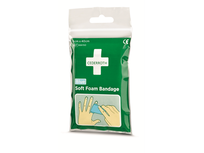 Laastari Cederroth soft sininen 6cmx40cm - Ensiapu, työsuojaus ja työterveys - 270058 - 1
