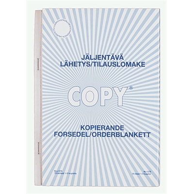 Lähetys/tilauslomake 575 A5 pysty/75 - Kirjoituspaperit ja lomakkeet, kortistot - 214288 - 1