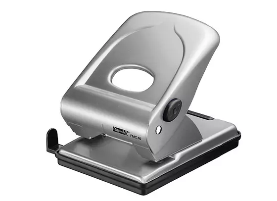 Lävistäjä Rapid FMC40 40 arkkia hopea - Lävistäjät, rei´ittäjät - 75688 - 1