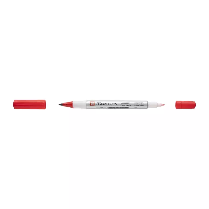 Merkintäkynä Sakura Identi-Pen Dual Marker punainen - Merkkauskynät, -tussit - 75038 - 1