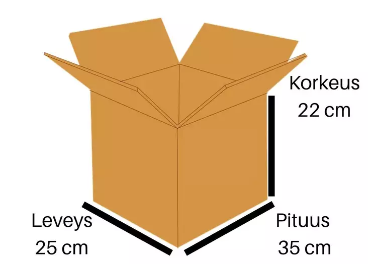 Pahvilaatikko 350x250x220 vahva 10kpl - Pahvilaatikot - 128458 - 1